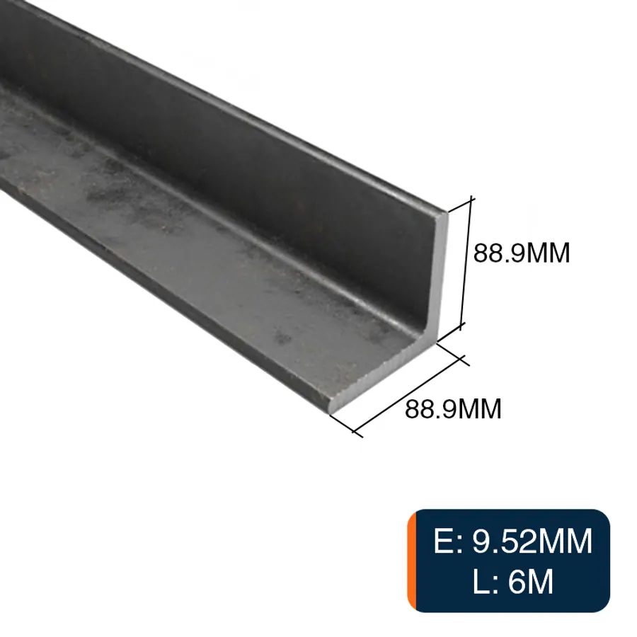 Perfil angulo alas iguales estructural 6m x 3 1/2" x 3/8"