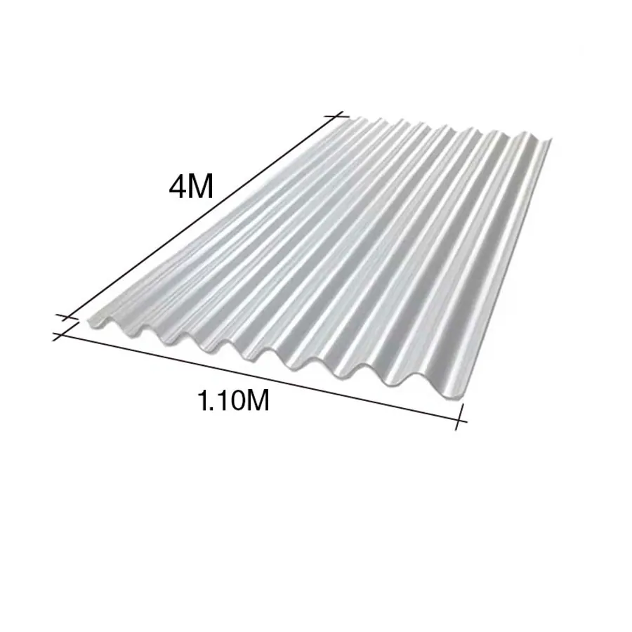 Chapa sinusoidal acanalada cincalum techos C25 4m x 1.1m x 0.5mm