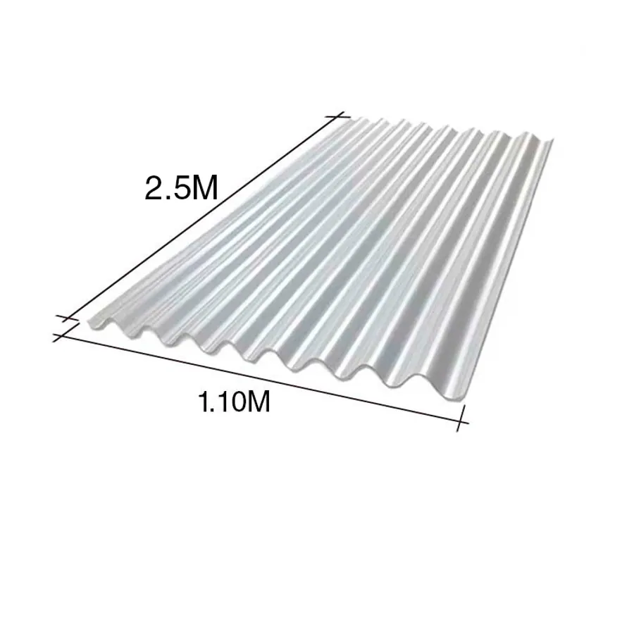 Chapa sinusoidal acanalada cincalum techos C27 2.5m x 1.1m x 0.4mm