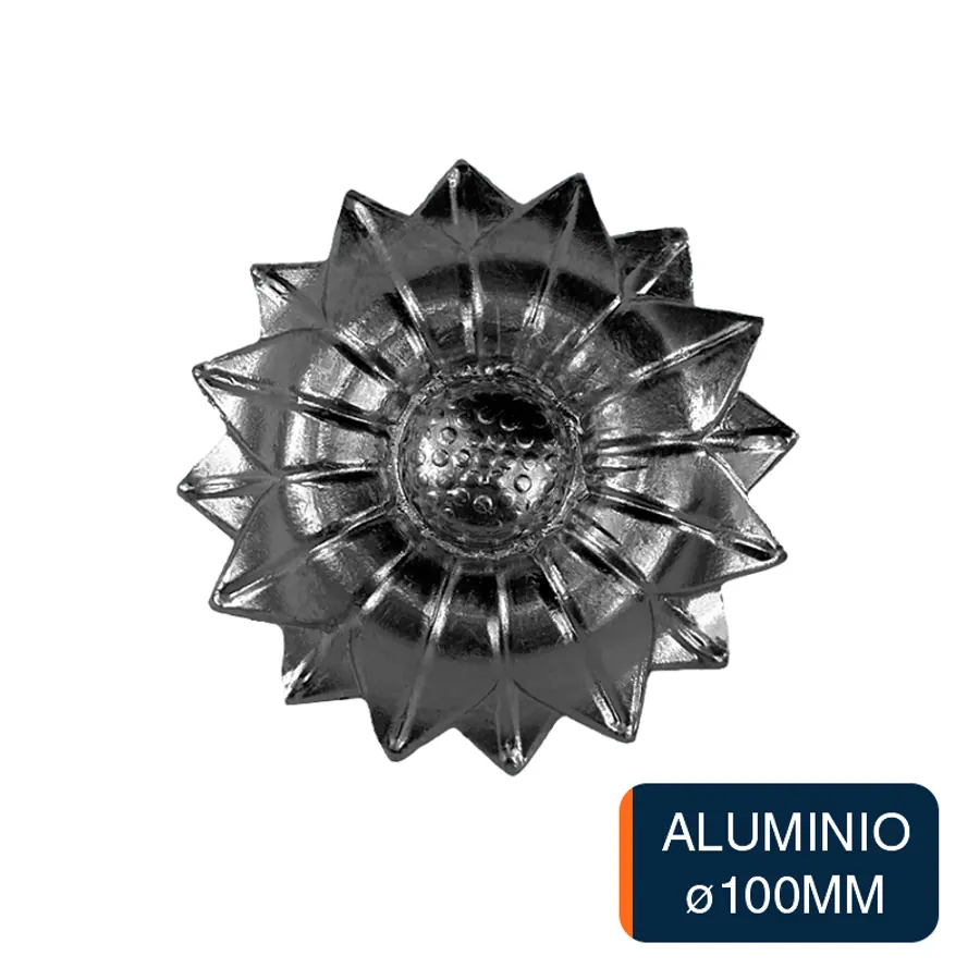 Flor girasol mediana aluminio ø 100mm