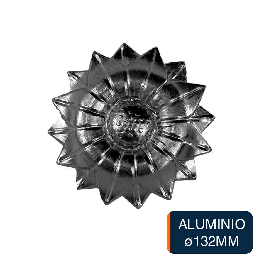 Flor girasol grande aluminio ø 132mm