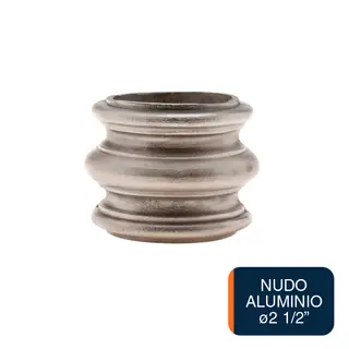 Nudo p/columna corto ø 2 1/2" aluminio 101mm x 83mm
