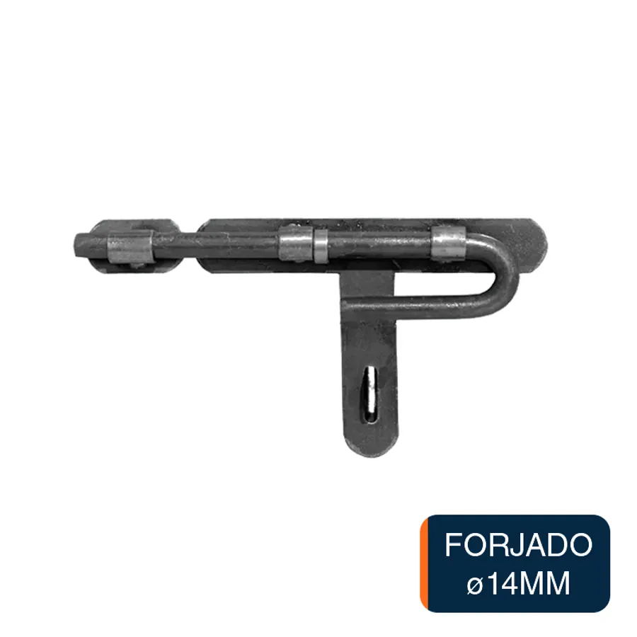 Pasador mediano forjado hierro ø 14mm x 140mm x 260mm