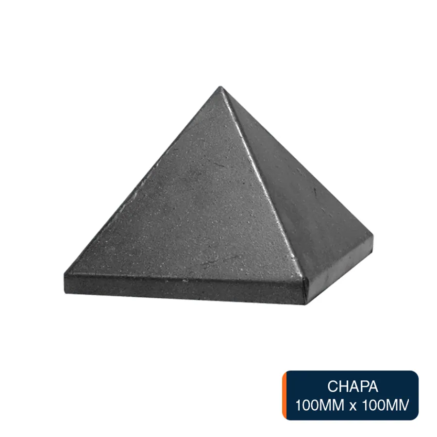 Piramide cuadrada chapa 100mm x 100mm