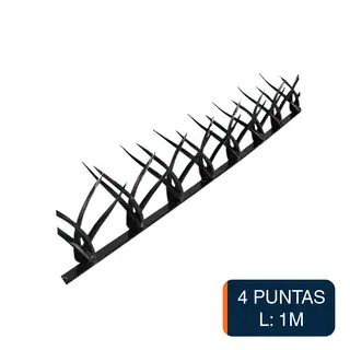 Proteccion p/medianera forjada 4 puntas chapa 80mm x 1m