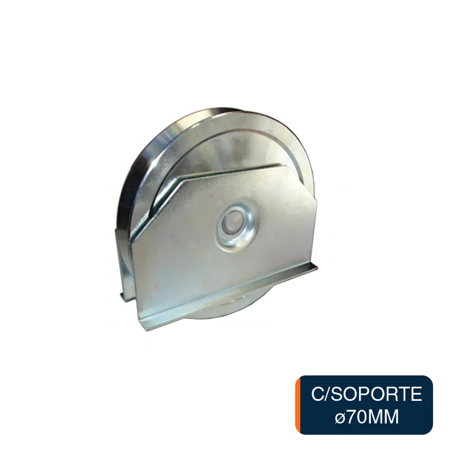Roldana c/soporte ø 70mm