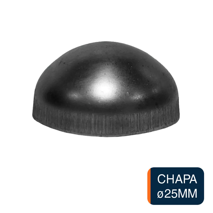Tapa media esfera chapa ø 25mm
