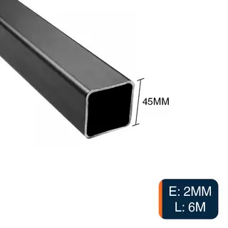 Caño cuadrado estructural 45mm x 45mm x 2mm x 6m